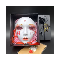 Animistic Beautiful Women Mask Halloween Cosplay Face Cover Adult Full - 9