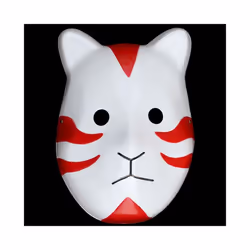 3 Colors Kakashi Anbu Ninja Style Mask Fancy Dress Cosplay Accessories - Red