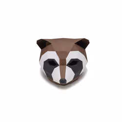 Cosplay Masks Halloween Party Mask Supplies Panda Bear Costume Head Hood - Watermelon red