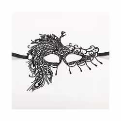 Black Color Sexy Women Lace Masquerade Mask for Carnival Halloween Half - PM014