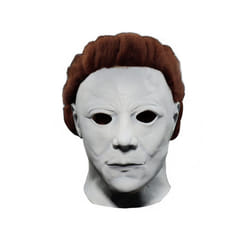 Halloween Horror Mask Scary Michael Myers Full Head Mask Creepy Cosplay - F