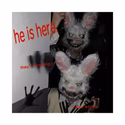 Plush Bloody Bear Rabbit Creepy Terror Mask Hare Halloween Masks Horror - rabbit