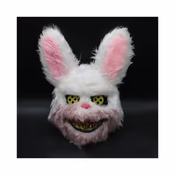 Bloody Plush Bunny Mask Halloween Ghost Festival Mask Realistic Bloody - rabbit