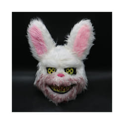 Halloween Bloody Rabbit Horror Dress Up Mask Script Kill Horror Plush - rabbit
