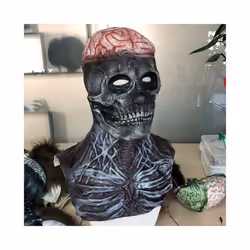 Halloween Creppy Skeleton Biochemical Mask Cosplay Horror Bloody Skull - skull mask 1