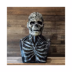 Newest Skeleton Bio-Mask Halloween Horror Mask Party Cosplay Props Silicone - Grey skull