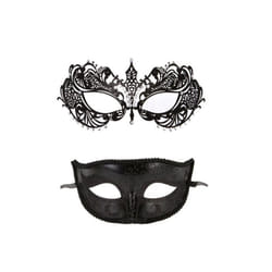 Women Hollow Lace Masquerade Face Mask Sexy Cosplay Prom Party Props Costume - A