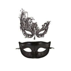 Women Hollow Lace Masquerade Face Mask Sexy Cosplay Prom Party Props Costume - G