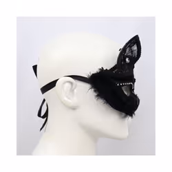 P-Jsmen Luxury Venetian Masquerade Mask Sexy Black Cat Lace Mask Fancy - Purple