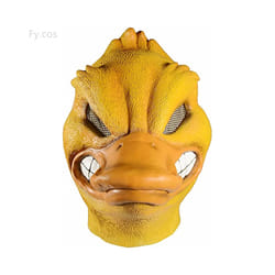 Furry  Animal Mask for Men Real Latex Hood Pig Gorilla Donkey Dino Head - Duck mask
