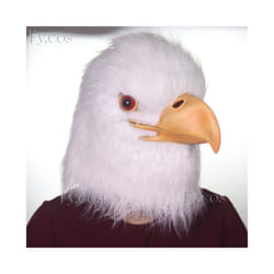 Furry  Animal Mask for Men Real Latex Hood Pig Gorilla Donkey Dino Head - Eagle mask B