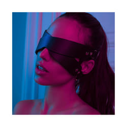Fullyoung Women Sexy PU Leather Eye Mask Exotic Female Cosplay Leather - EM-027B