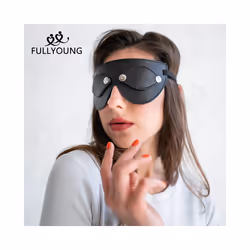 Fullyoung Women Sexy PU Leather Eye Mask Exotic Female Cosplay Leather - EM-027B