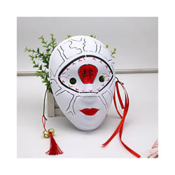 Anime Demon Slayer mask cosplay Nakime PVC Plastic Mask Halloween Party - 1