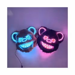 Cosplay Bloody Rabbit Plush Bunny Mask Decorative Festival Mask  Bloody - 03 mask base