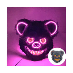 Cosplay Bloody Rabbit Plush Bunny Mask Decorative Festival Mask  Bloody - Glowing 07