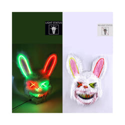 Cosplay Bloody Rabbit Plush Bunny Mask Decorative Festival Mask  Bloody - Glowing 03