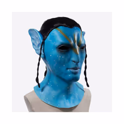 Avatar 2 Mask Na'vi Neytiri Cosplay The Way of Water Latex Helmet Unisex - A