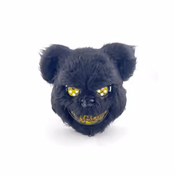 Performance Prop Cosplay Halloween Horror Plush Mask Bloody Rabbit Bunny - 03 mask base
