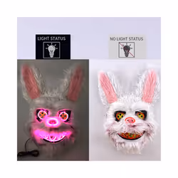 Cosplay Decorative Performance Prop Luminous Bloody Rabbit Plush Bunny - Glowing 02
