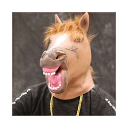 Animal White Cat Mask Novelties Carnival Costume Party Prop Cosplay Funny - Horse mask A
