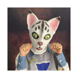 Animal White Cat Mask Novelties Carnival Costume Party Prop Cosplay Funny - Cat mask B