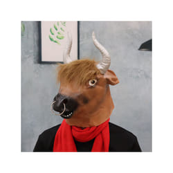 Animal White Cat Mask Novelties Carnival Costume Party Prop Cosplay Funny - Bull mask D