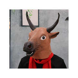 Animal White Cat Mask Novelties Carnival Costume Party Prop Cosplay Funny - Bull mask B