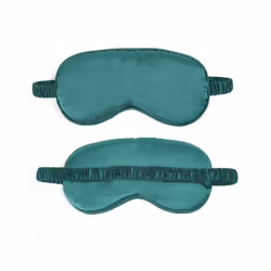 3D Natural Silk Sleep Mask Eye Masks Cover Portable Travel Eyepatch Double-Side - Green