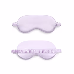 3D Natural Silk Sleep Mask Eye Masks Cover Portable Travel Eyepatch Double-Side - Purple