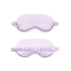 3D Natural Silk Sleep Mask Eye Masks Cover Portable Travel Eyepatch Double-Side - Purple