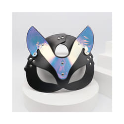 Sexy Leather Cosplay Anime Mask Cat Ear Anime Acessories Women Bdsm Halloween - Style 1