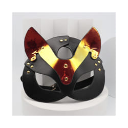 Sexy Leather Cosplay Anime Mask Cat Ear Anime Acessories Women Bdsm Halloween - Style 2