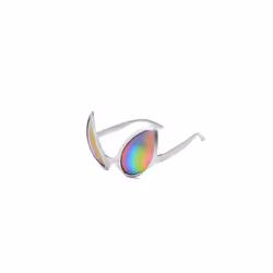 New Alien Glasses Funny Holiday Party Sunglasses Halloween Adults Kid - Silver blue film