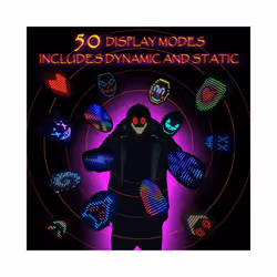 Luminous LED Mask Gesture Sensing Face Chang Glowing Mask Halloween Christmas - Adult Led Mask