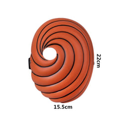 Anime NINJA Tobi Mask Cosplay Costumes Masks Halloween Unisex Prop Accessories - 22cm 15.5cm