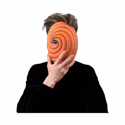 Anime NINJA Tobi Mask Cosplay Costumes Masks Halloween Unisex Prop Accessories - 22cm 15.5cm