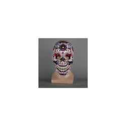 5 Type Halloween Mexican Day of the Dead Skull Print Soft Masks Men Masquerade - Yellow