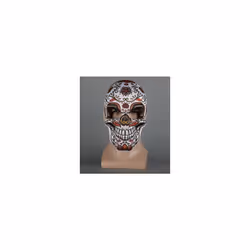 5 Type Halloween Mexican Day of the Dead Skull Print Soft Masks Men Masquerade - Blue