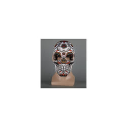 5 Type Halloween Mexican Day of the Dead Skull Print Soft Masks Men Masquerade - Blue