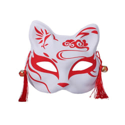 667E Foxes Cats Half Face Mask Japanese  Kitsune Masks for Mens Womens - 6EE802318-1