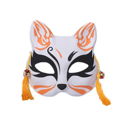 667E Foxes Cats Half Face Mask Japanese  Kitsune Masks for Mens Womens - 6EE802318-11
