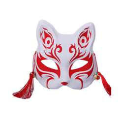 667E Foxes Cats Half Face Mask Japanese  Kitsune Masks for Mens Womens - 6EE802318-4