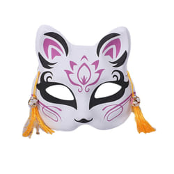 667E Foxes Cats Half Face Mask Japanese  Kitsune Masks for Mens Womens - 6EE802318-10