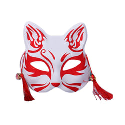 667E Foxes Cats Half Face Mask Japanese  Kitsune Masks for Mens Womens - 6EE802318-3