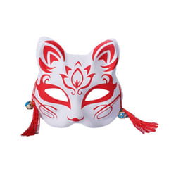 667E Foxes Cats Half Face Mask Japanese  Kitsune Masks for Mens Womens - 6EE802318-2