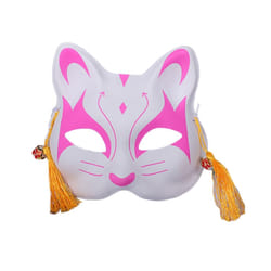 667E Foxes Cats Half Face Mask Japanese  Kitsune Masks for Mens Womens - 6EE802318-12