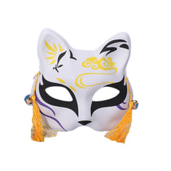 667E Foxes Cats Half Face Mask Japanese  Kitsune Masks for Mens Womens - 6EE802318-7