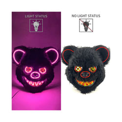 Halloween Bloody Rabbit Bear Mask Party Scary Cosplay Head Cover Masks - glowing mask 7