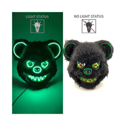 Halloween Bloody Rabbit Bear Mask Party Scary Cosplay Head Cover Masks - glowing mask 13